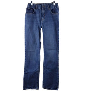 𝅺CHILDREN'S Place Dark Medium Wash Five Pocket Mid Rise Boot Cut Jeans